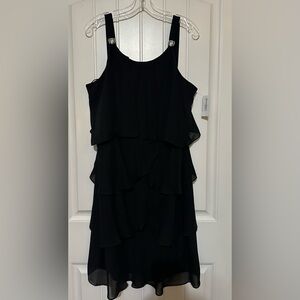Dress Barn black crepe dress NWT